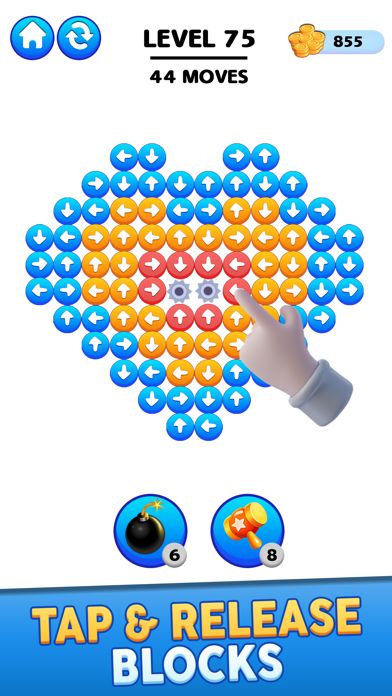 Tap Block Away: 3D Cube Puzzle 게임 스크린샷