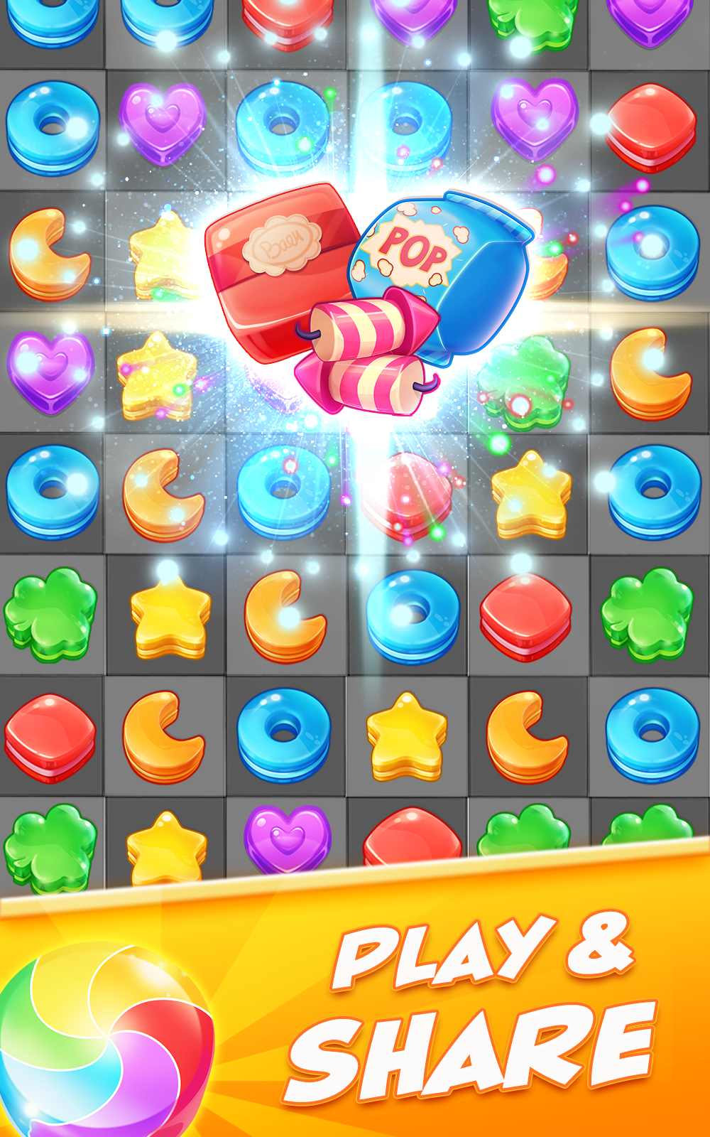 Cookie Dash Match 3 게임 스크린샷