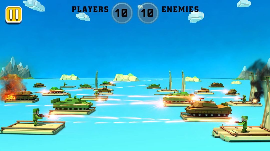 Screenshot of RAFT Battle Sim 2017