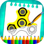 Fidget Spinner Kids Coloring Book Pages