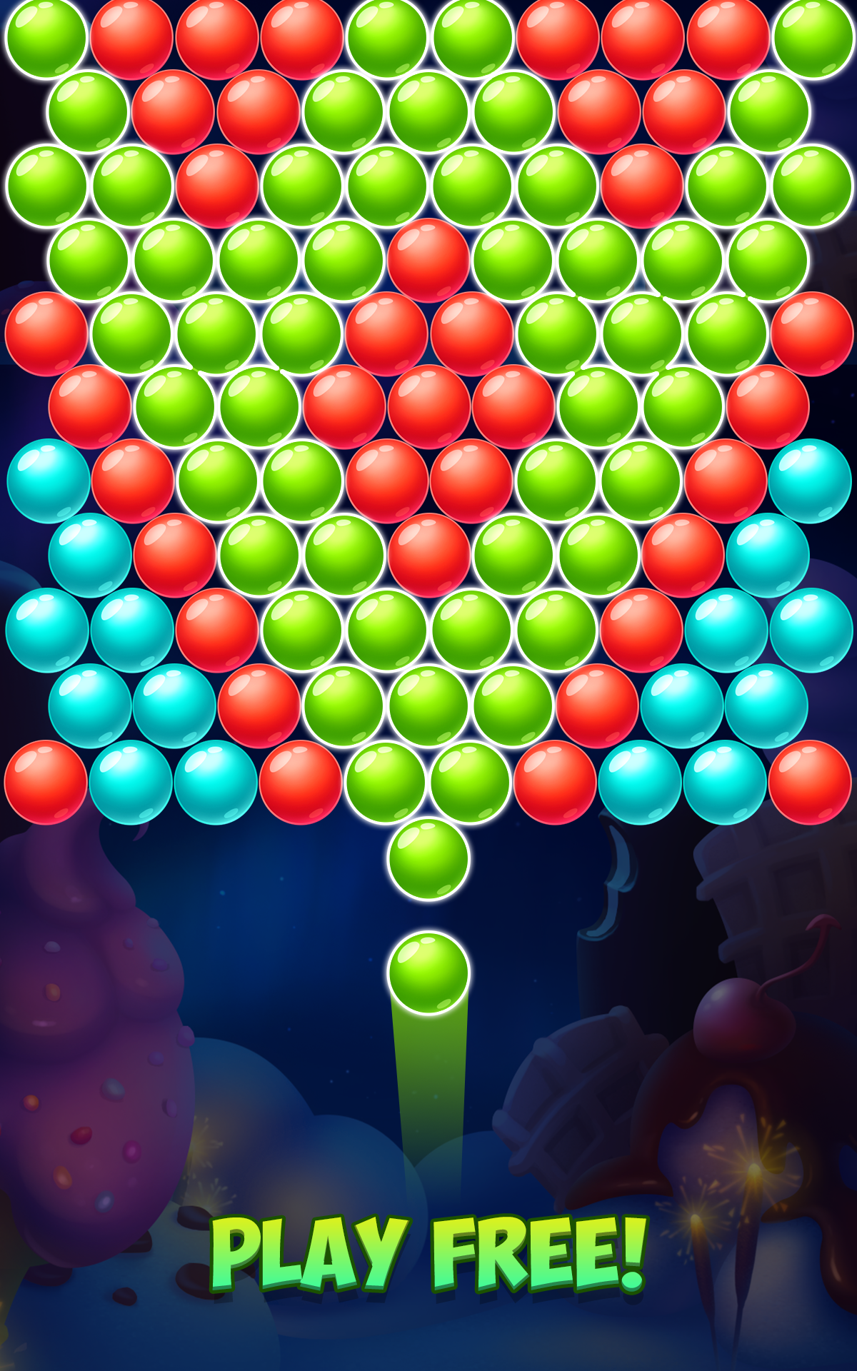 Tasty Winter - Bubble Pop Game Screenshot