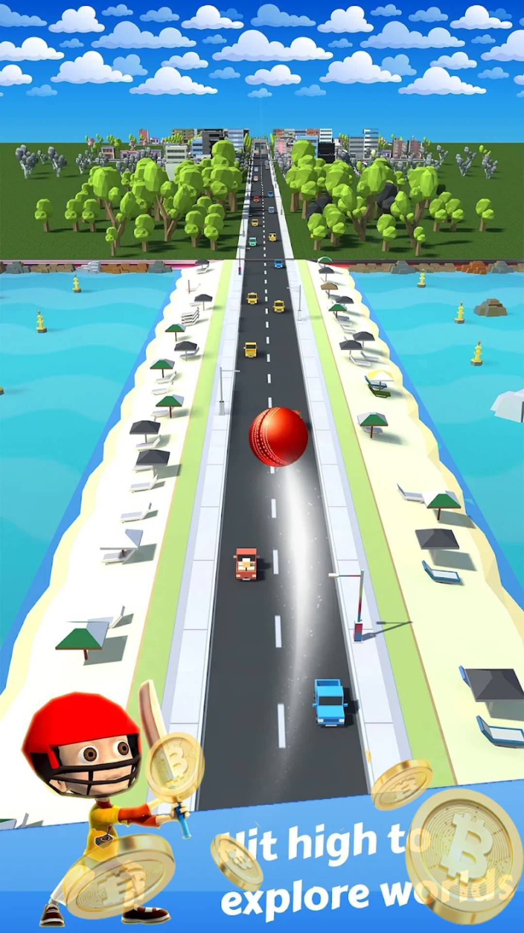 Perfect Cricket Shot Earn BTC Game Screenshot