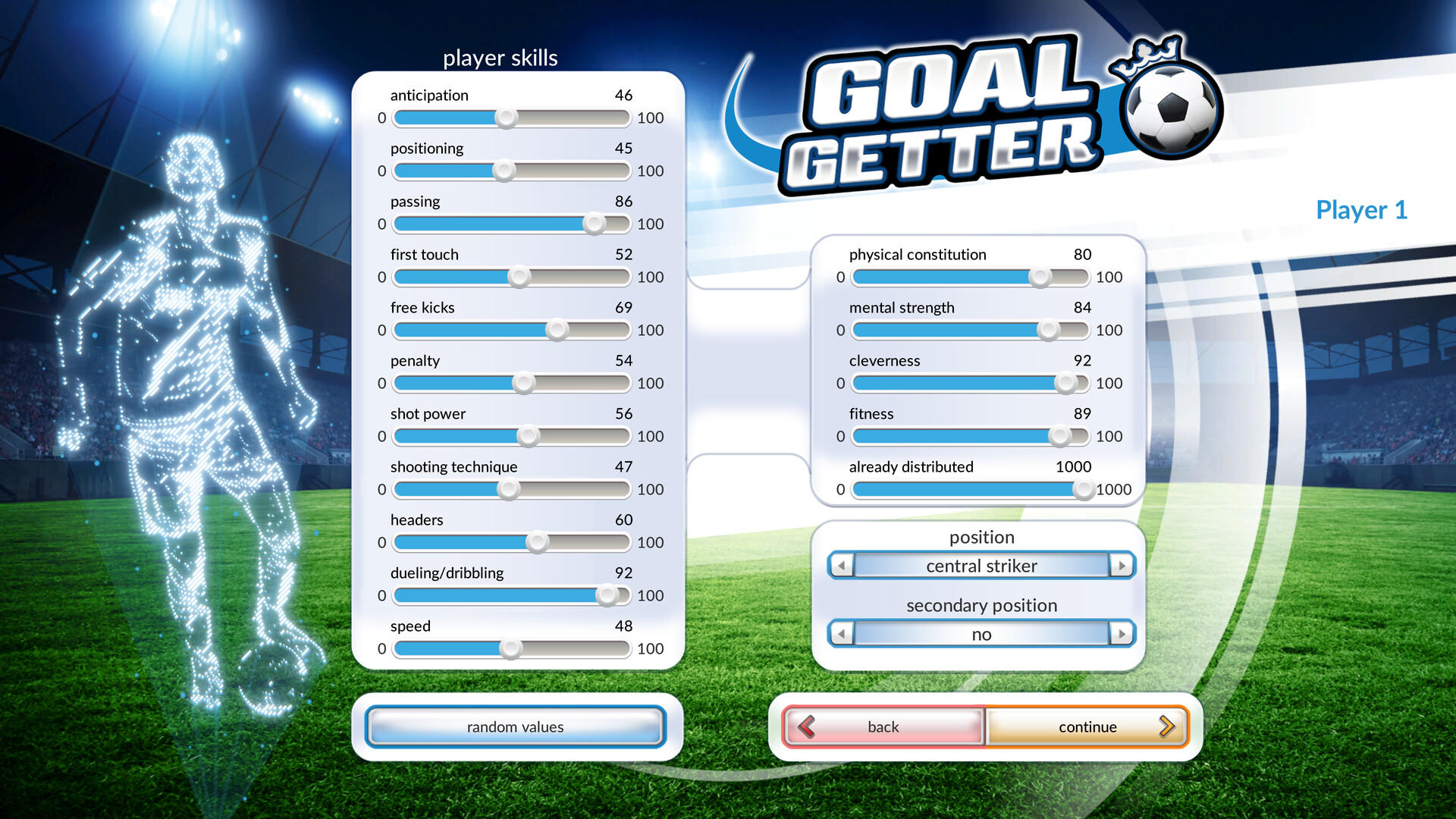 Screenshot of Goalgetter