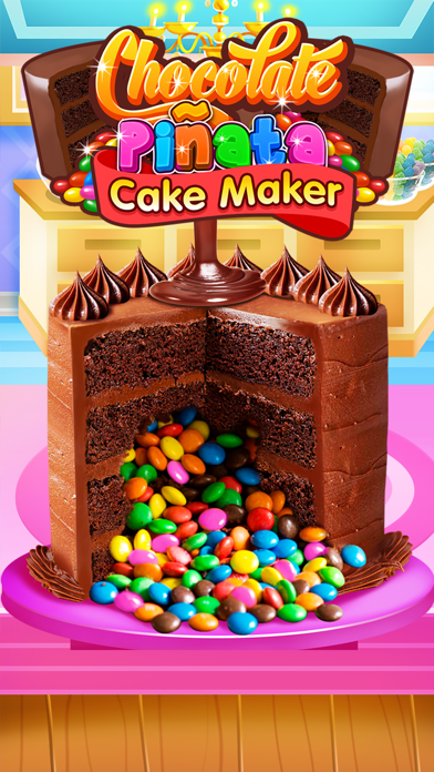 Скриншот игры Chocolate Piñata Cake Maker