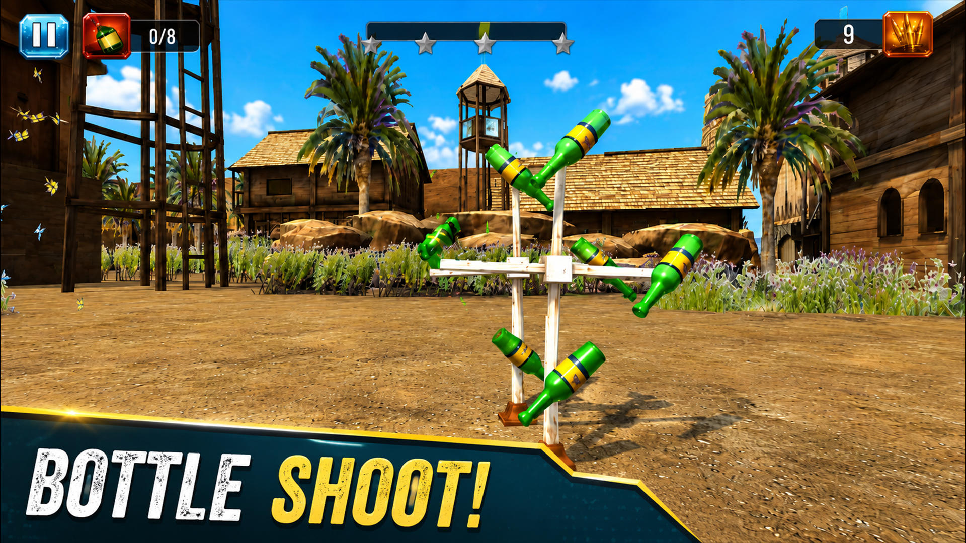Bottle Shooter Expert 3D ภาพหน้าจอเกม