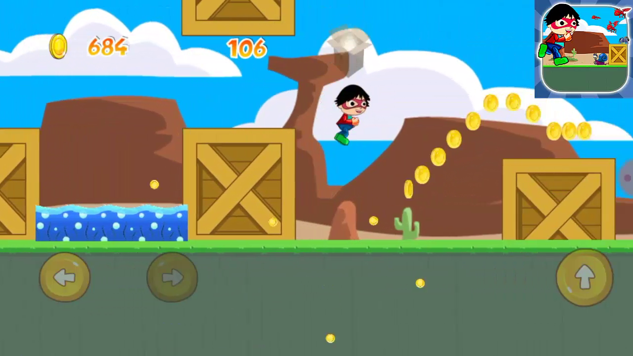 Screenshot of Super Ryan's Running Game - Adventure jump