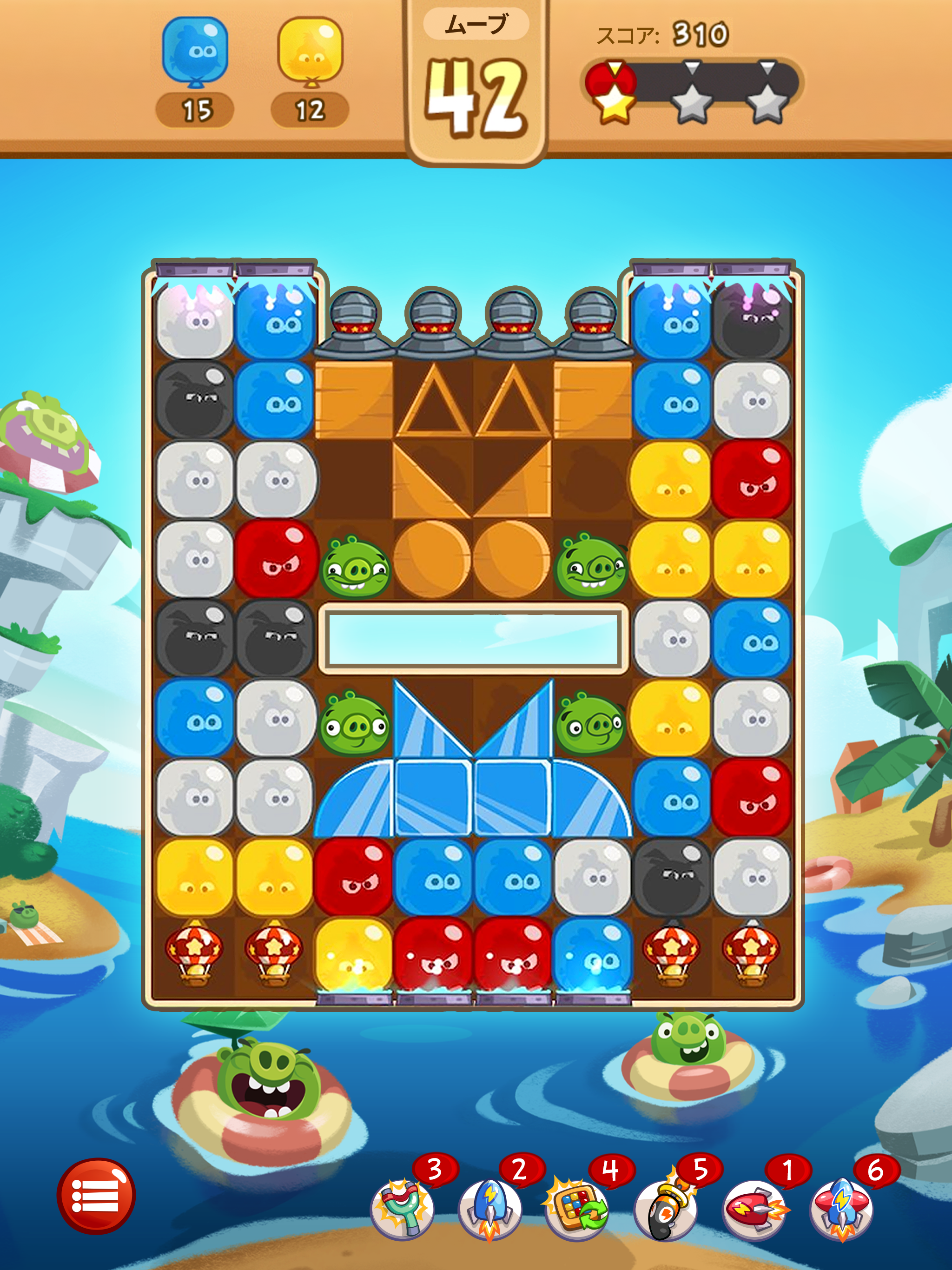 アングリーバードブラスト ゲームのスクリーンショット