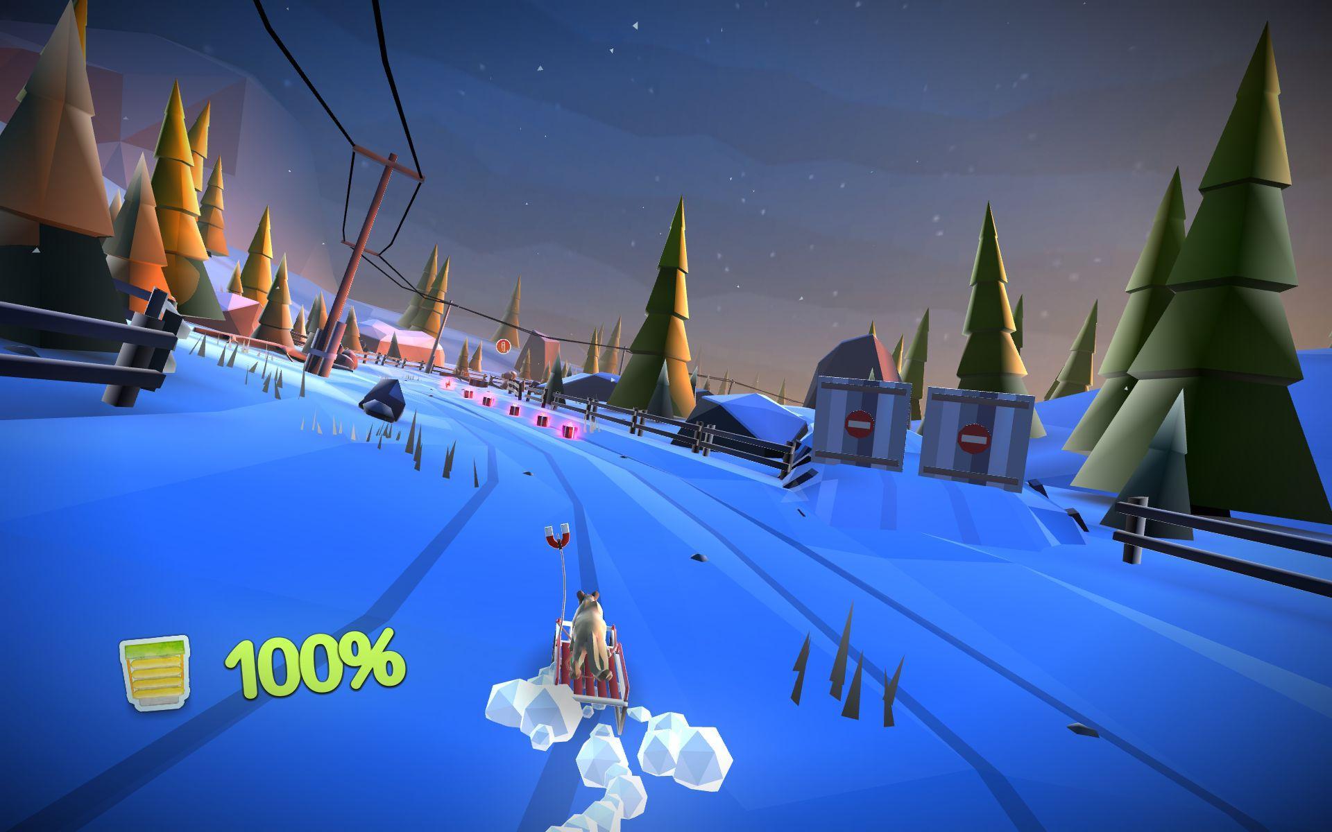 Animal Adventure Downhill Rush ภาพหน้าจอเกม