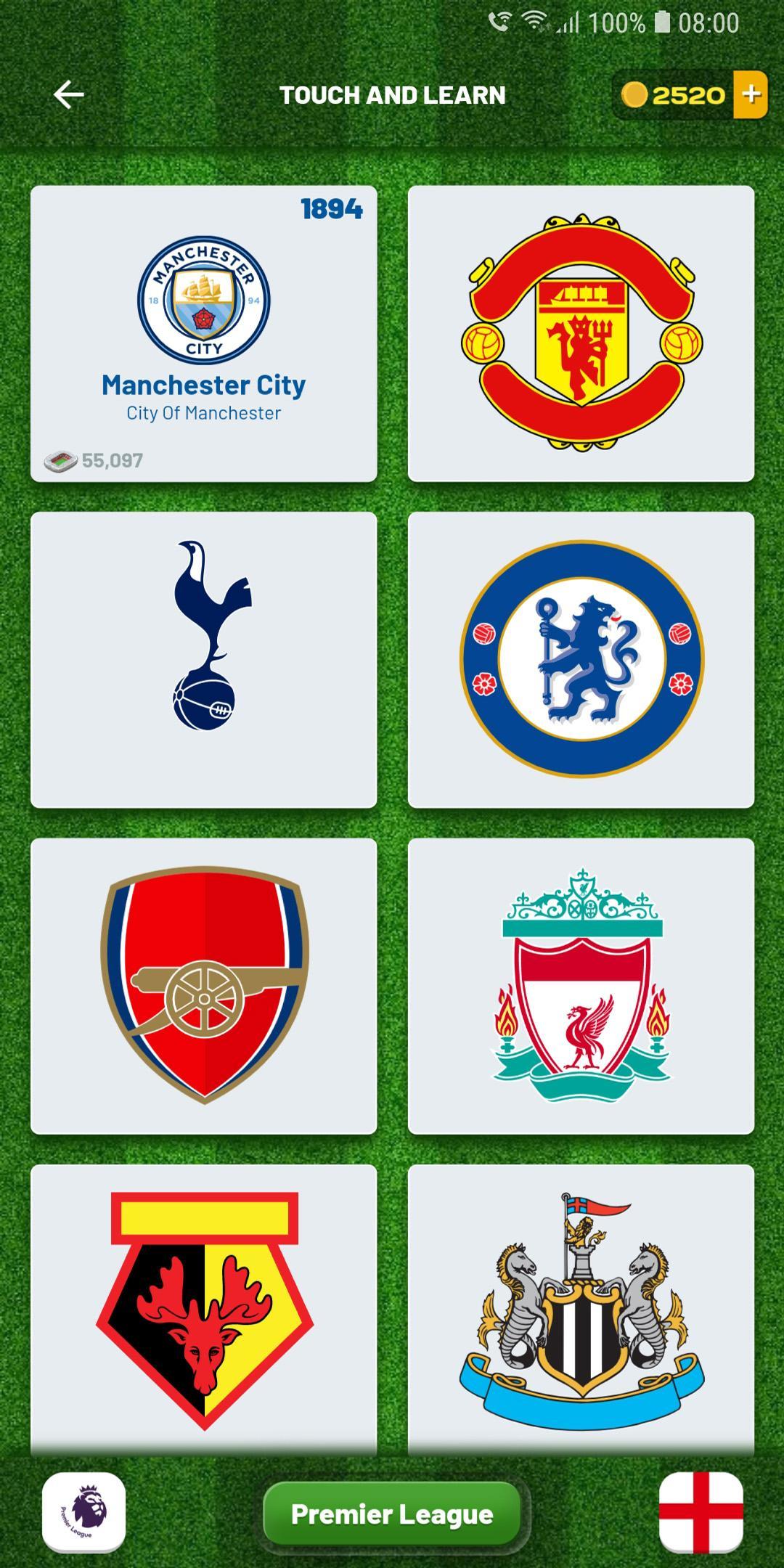 Football Clubs Logo Quizのキャプチャ