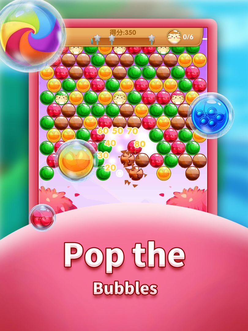 Cat Pop - Bubble Shooter Game ภาพหน้าจอเกม