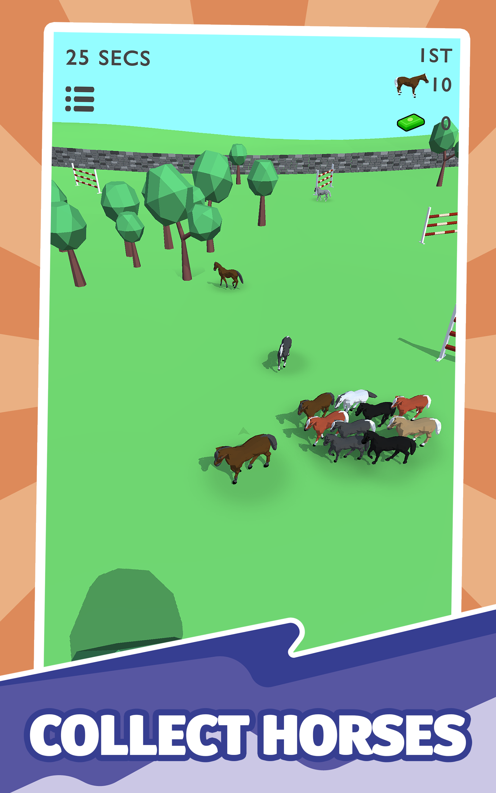 HORSES.IO: Horse Herd Racing 게임 스크린 샷