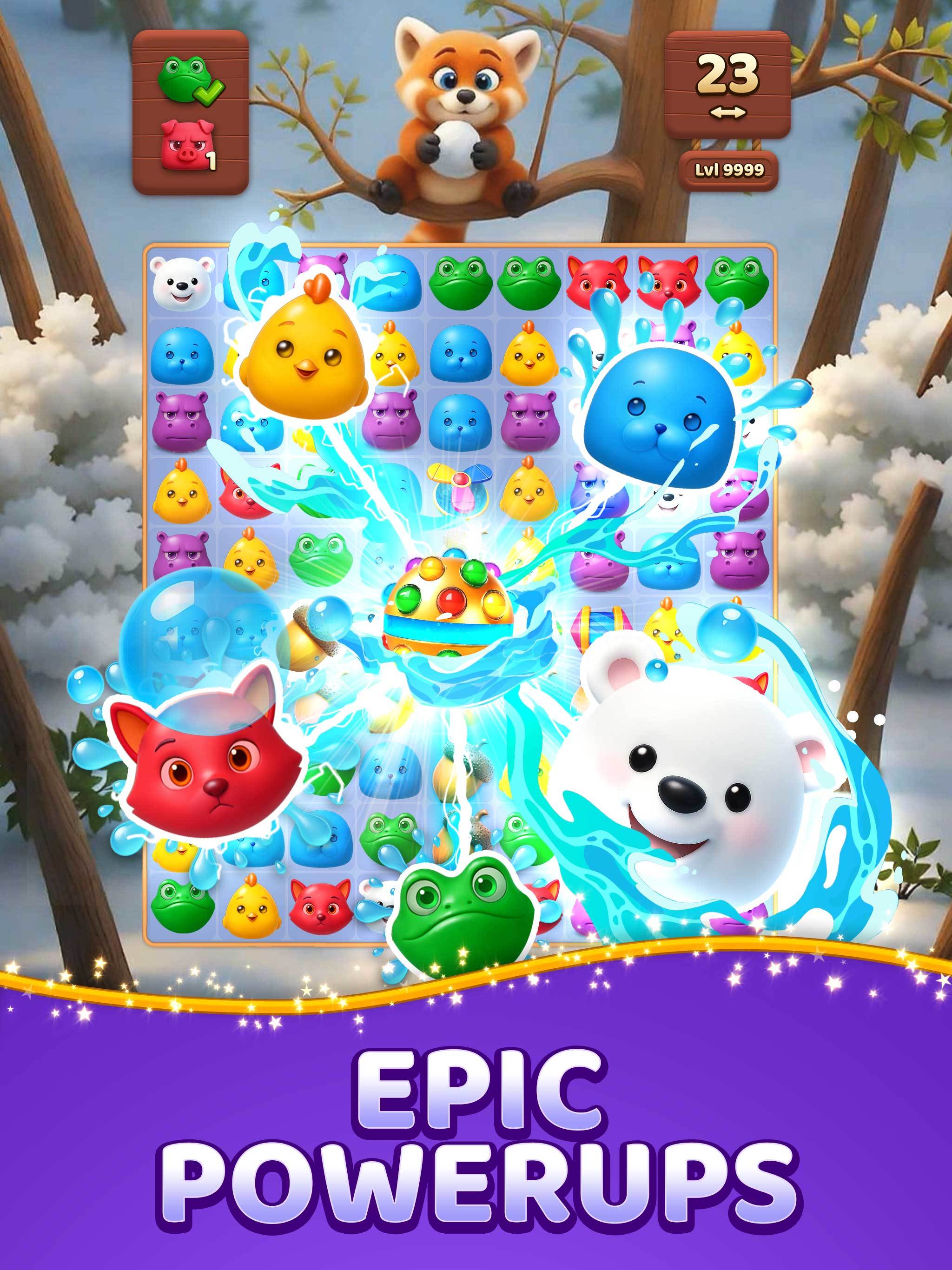 Animal Crush: Match‑3 Rescue Game Screenshot