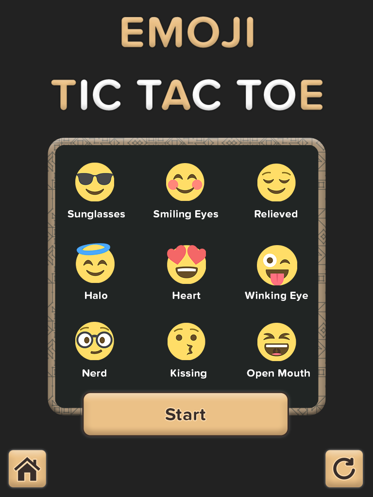 Screenshot of Tic tac toe Emoji