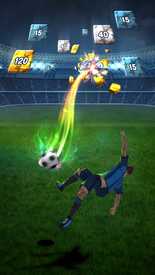 Captura de Tela do Jogo Block Soccer - Brick Football