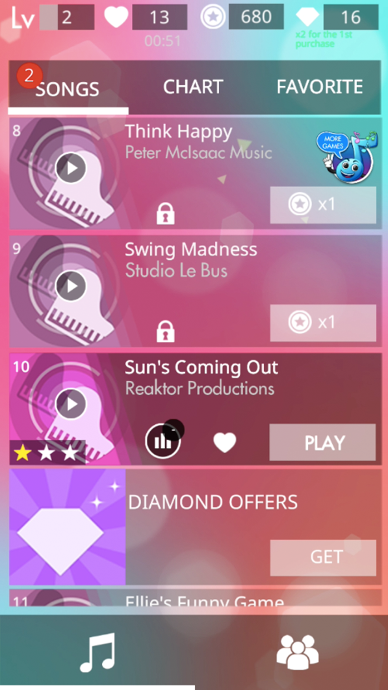 Magic Tiles Saga: Upbeat Music Game Screenshot