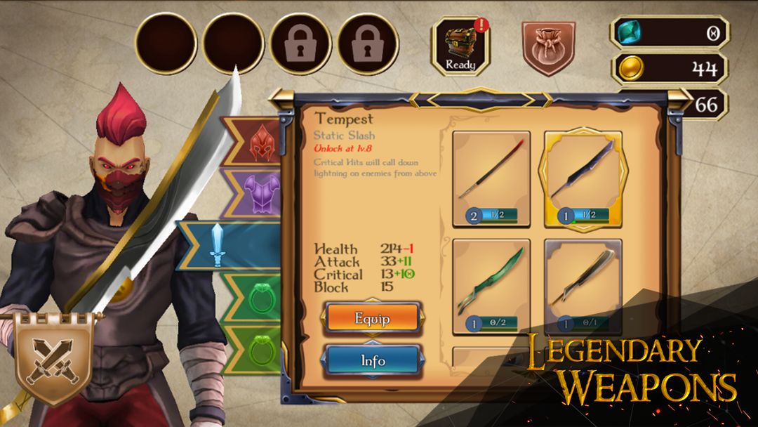 Screenshot of Infinity Warriors