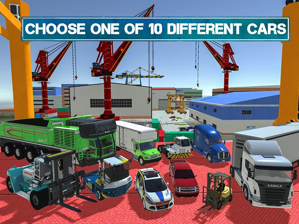 Cuplikan Layar Game Cargo Crew: Port Truck Driver