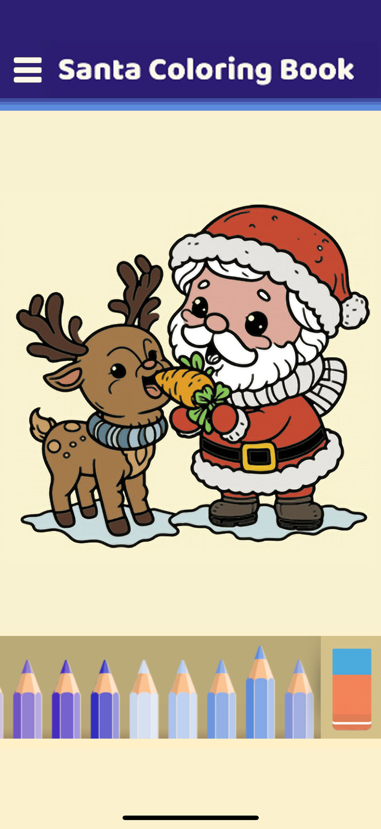 Santa Coloring Book Game Screenshot