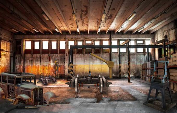 Escape Games - Abandoned Railway Factory Game Screenshot