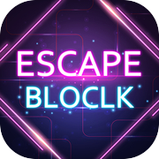 Escape เกมไขปริศนาตัวเลื่อนของ Block-Neon Night Theme