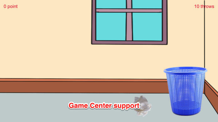 Captura de Tela do Jogo A Paper Ball Throw Into Bin