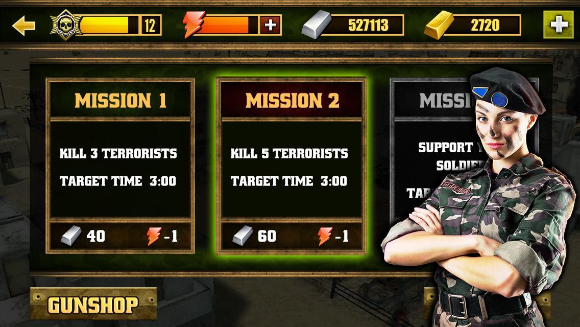 War Duty Sniper 3D Game Screenshot