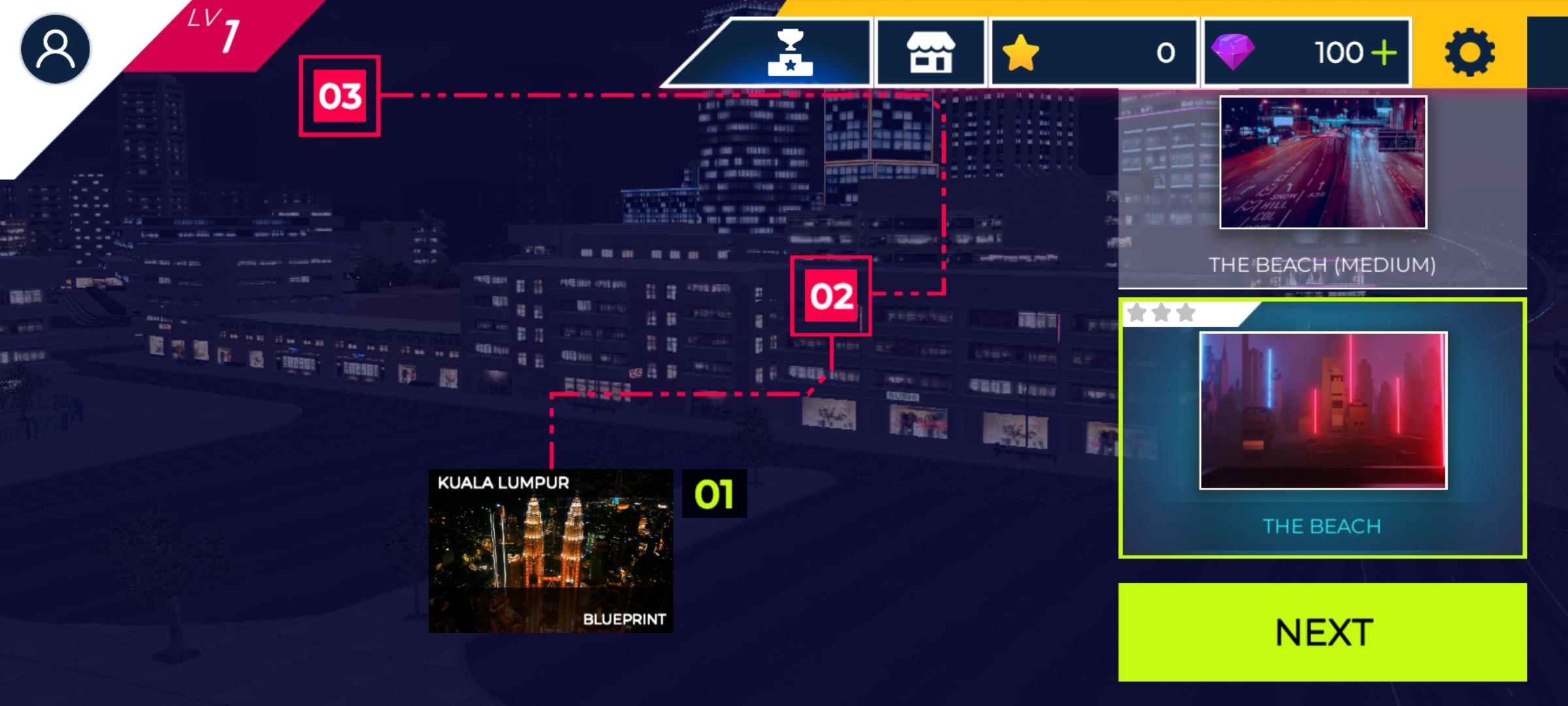 Screenshot of Beat Rocket