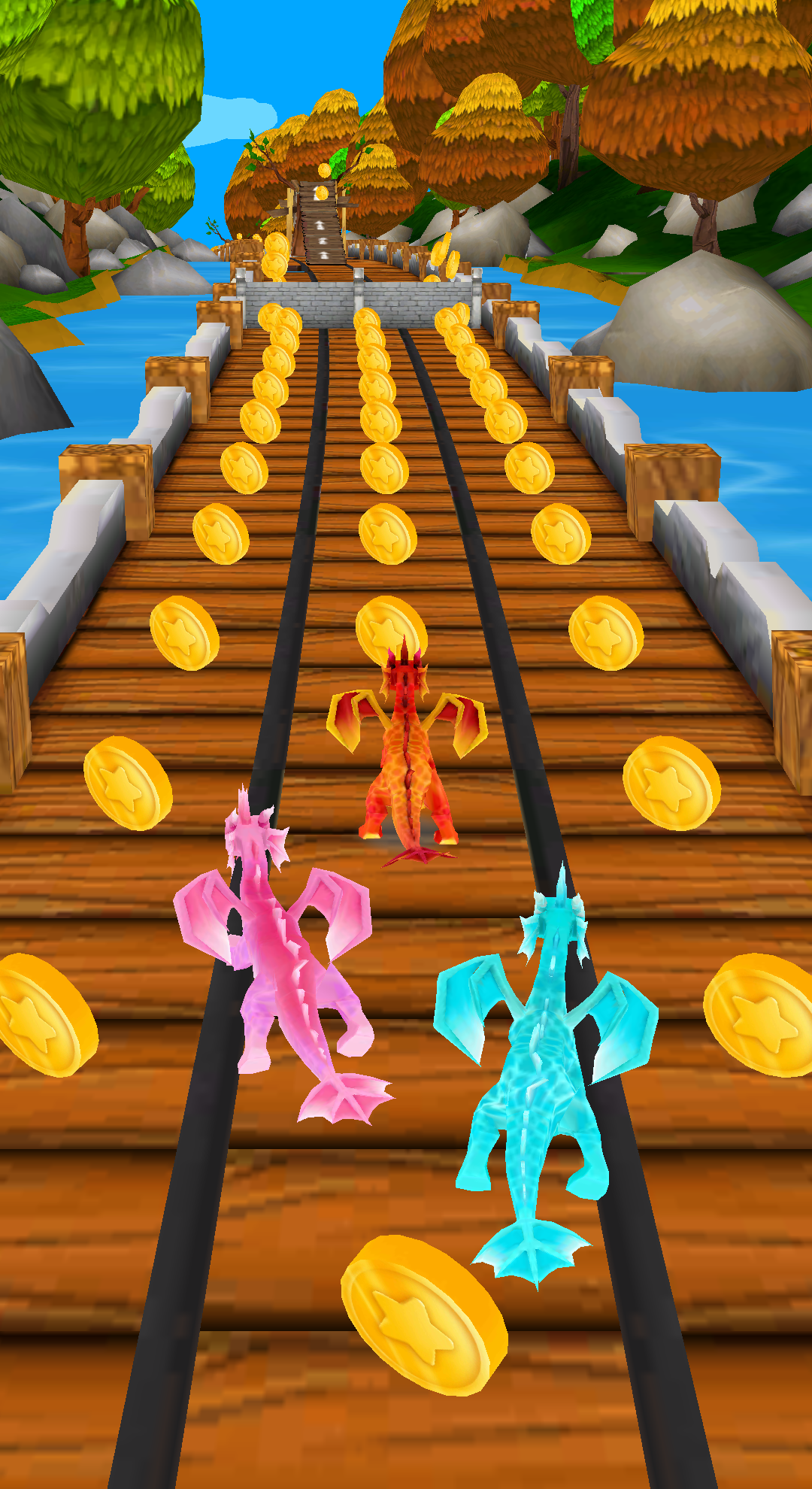 Cuplikan Layar Game Flying Dragon Run - Dragon World Dino Simulator