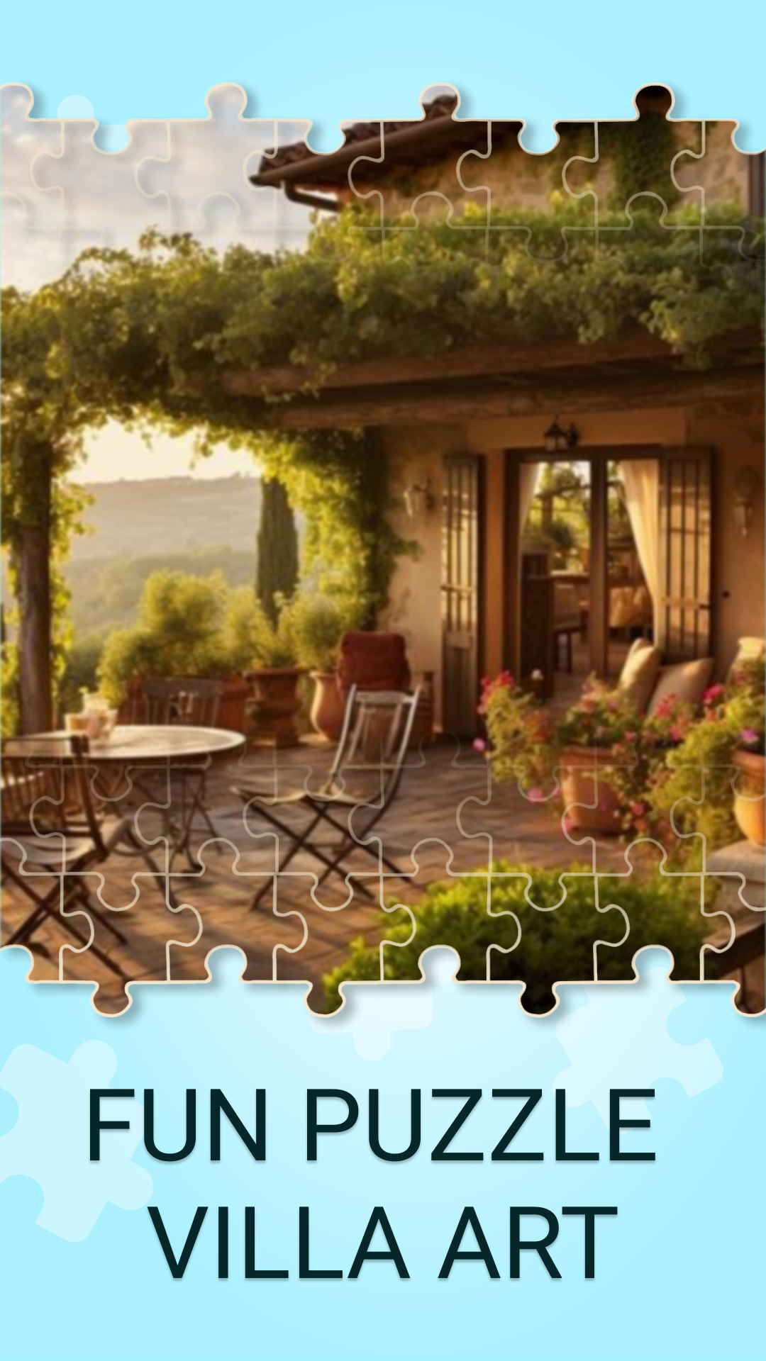 Villa Art Jigsaw Puzzle Games Game Screenshot