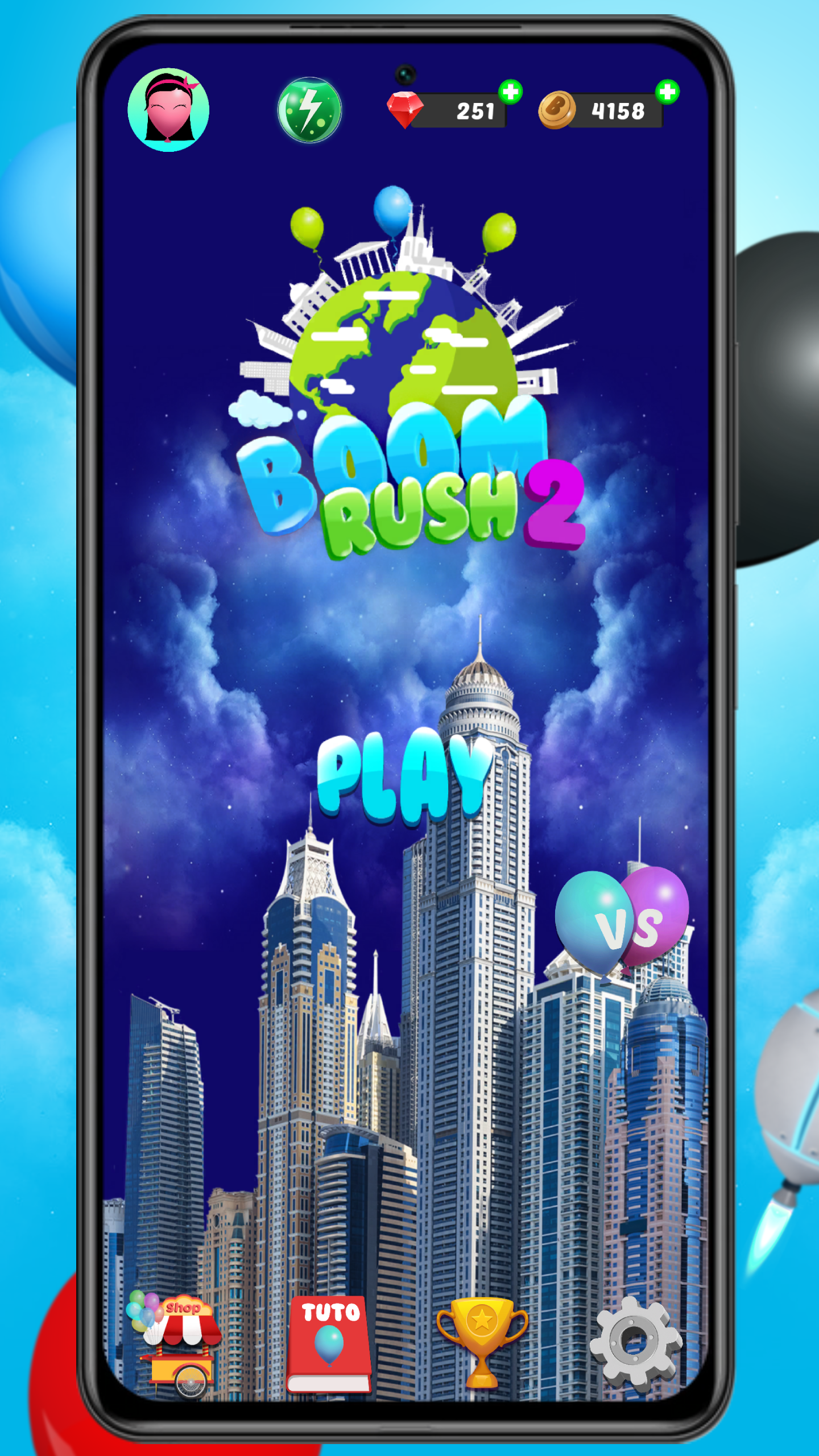 Cuplikan Layar Game Boom Rush 2