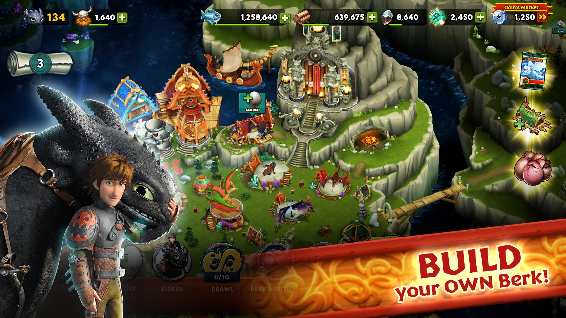 Cuplikan Layar Game Dragons: Rise of Berk