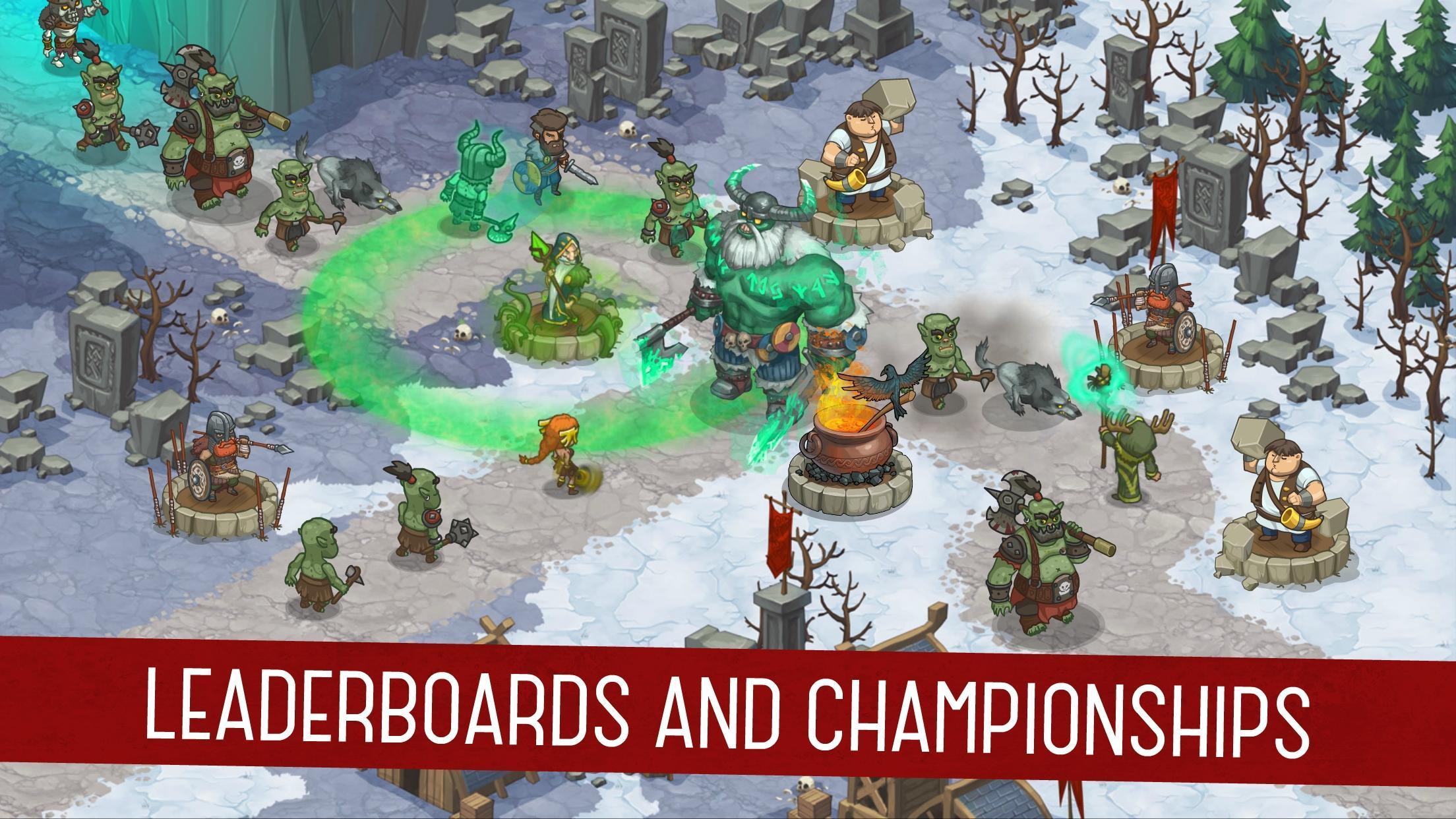 Orcs Warriors: Offline Tower Defense 게임 스크린샷