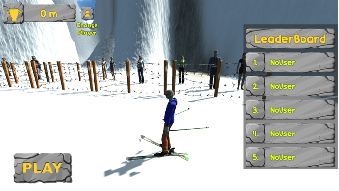 Ski Cross Jumping ゲームのスクリーンショット