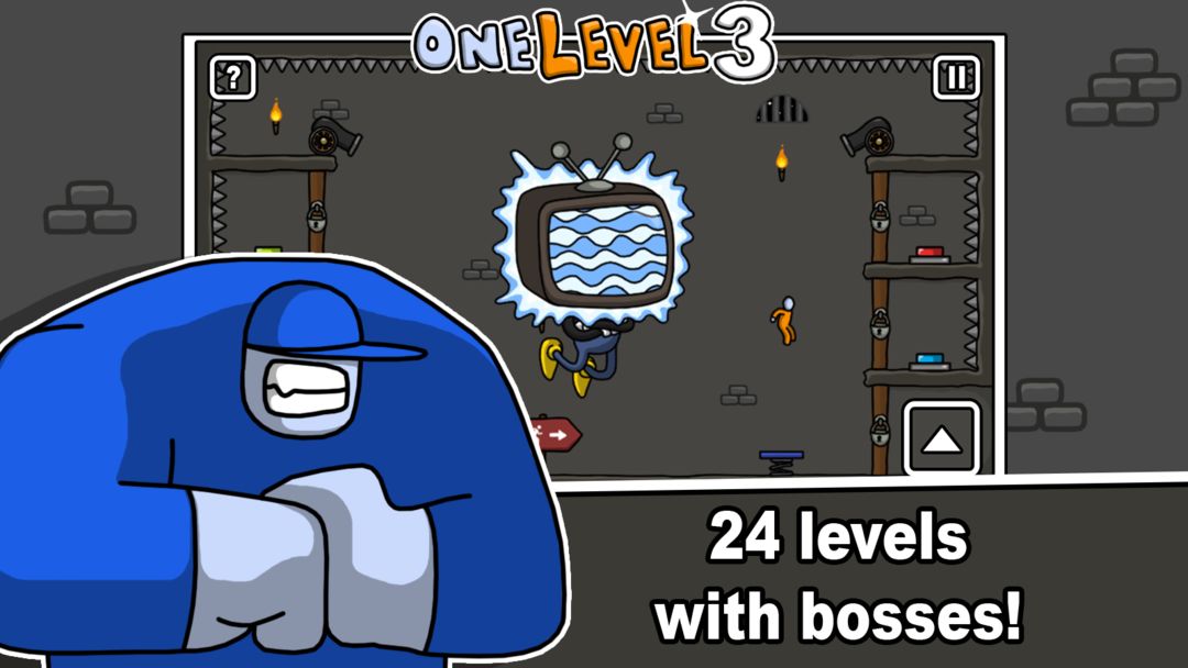 One Level 3 Stickman Jailbreak遊戲截圖