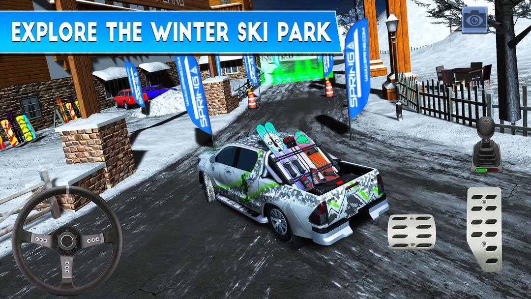 Winter Ski Park: Snow Driver 게임 스크린 샷