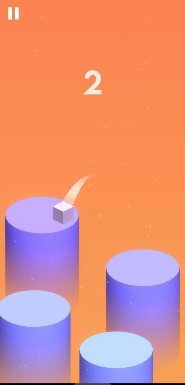 Bouncy Cube: Jumping Journey Game Screenshot