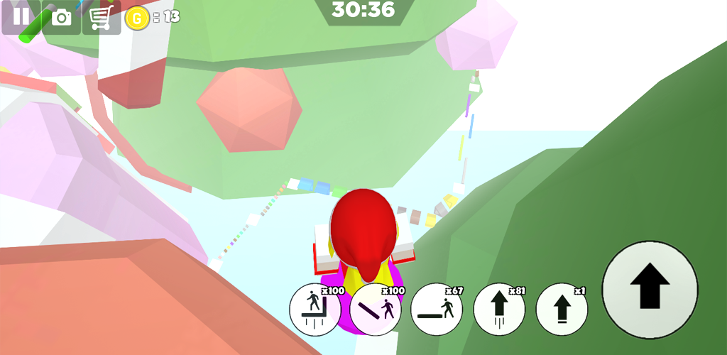 Screenshot of Christmas parkour sweet girl