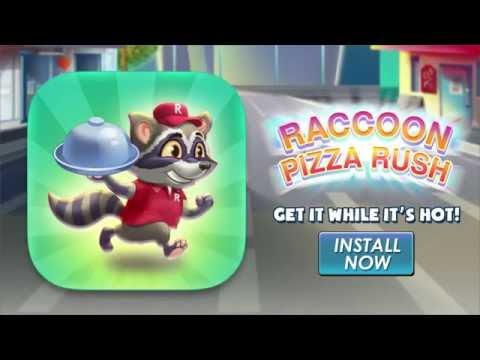 Screenshot of the video of Raccoon Pizza Rush