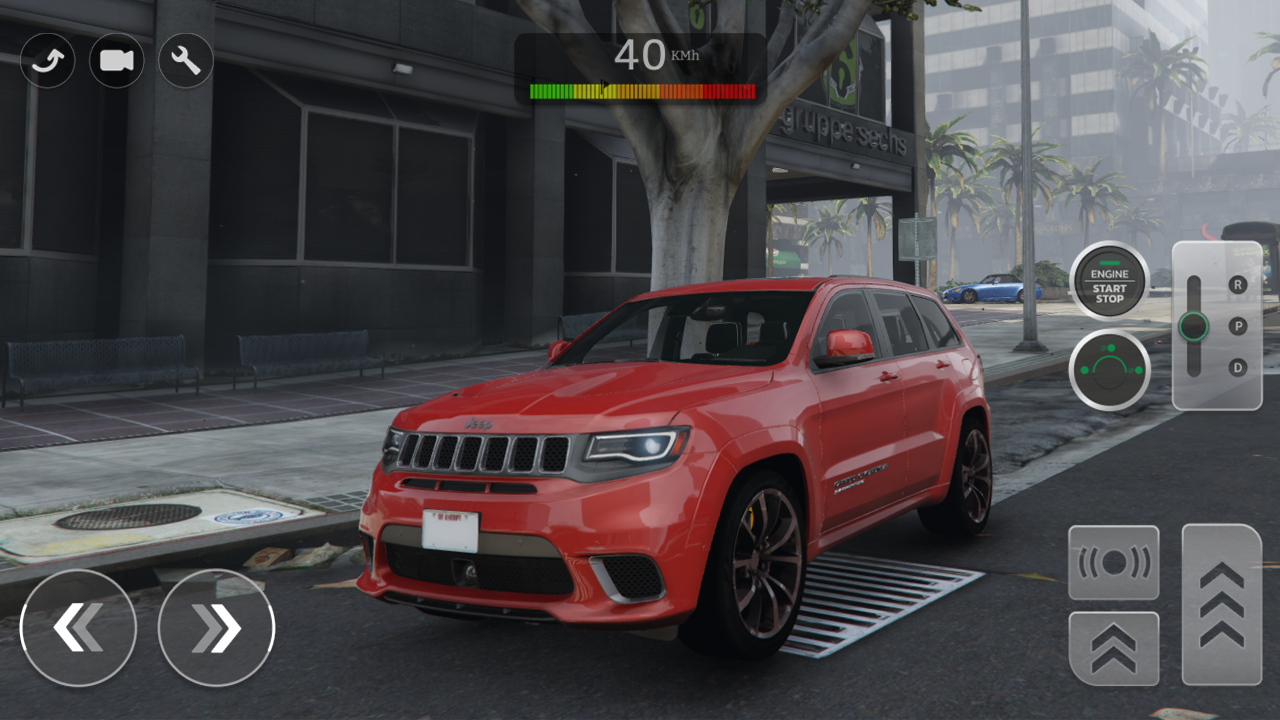 Captura de Tela do Jogo Grand Cherokee Trucks Off-Road