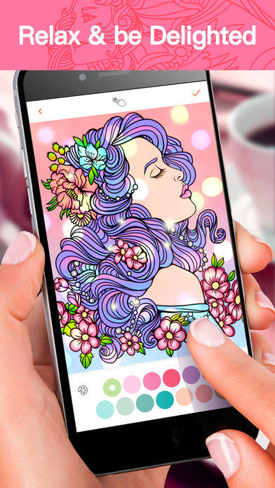 Colorfly : 秘密花园涂色画画游戏 게임 스크린샷