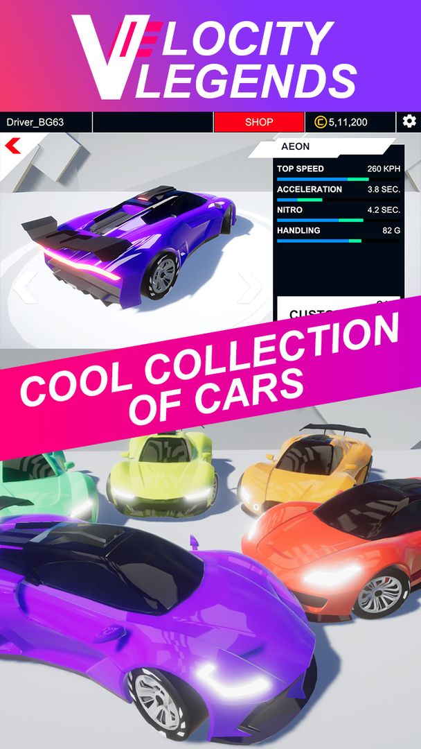 Velocity Legends - Crazy Car Action Racing Game 게임 스크린 샷