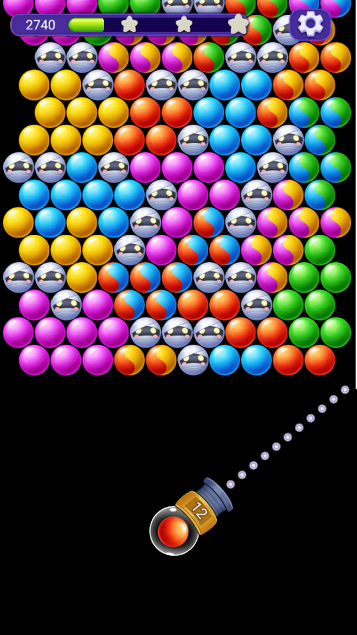 Bubble Pop Hue - Absorb Colors Game Screenshot