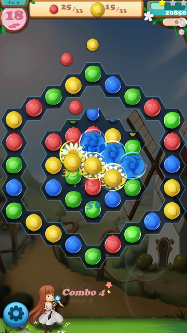 Screenshot of Match 3-Flower Blast