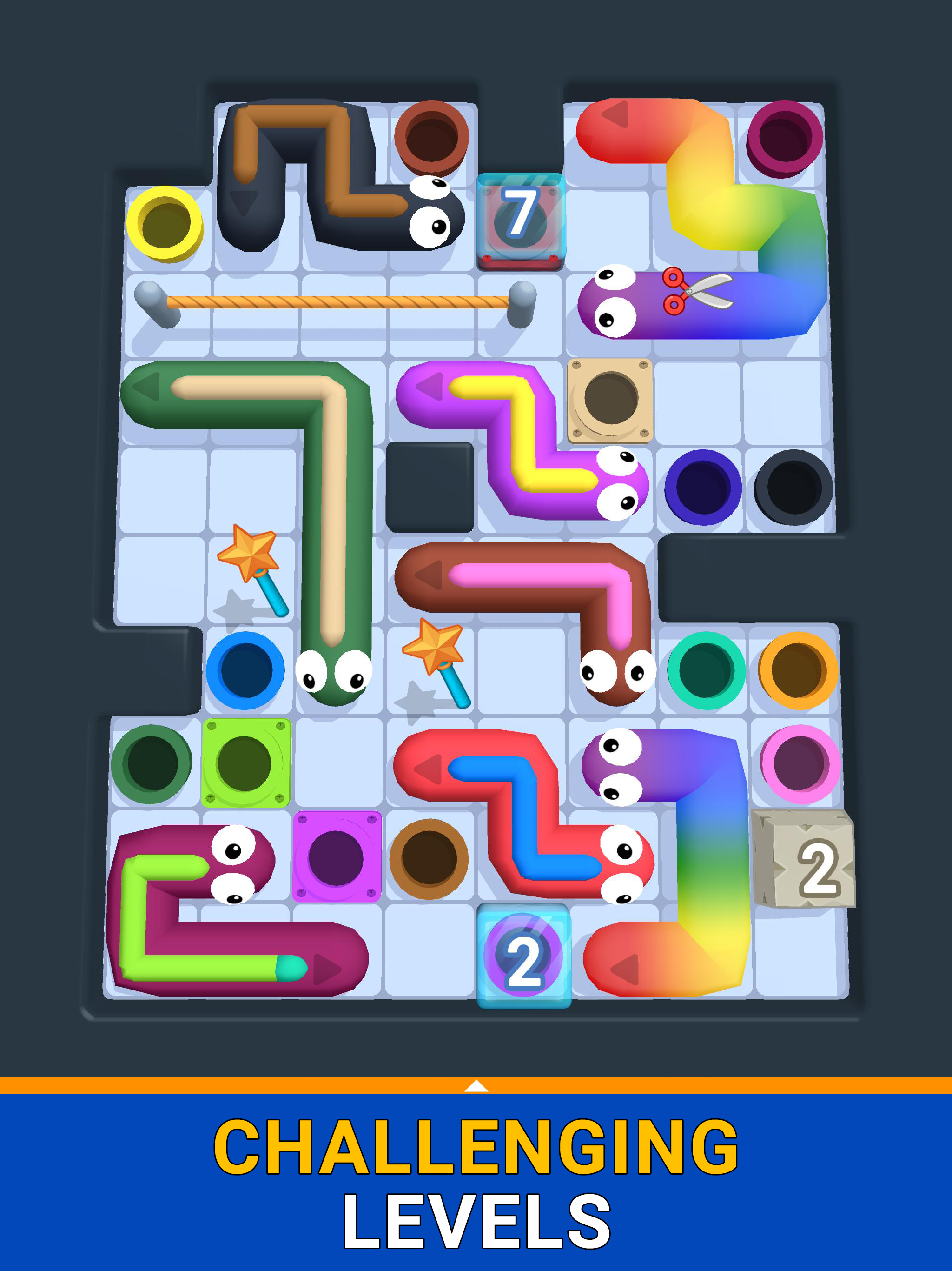 Worm Hole: Color Puzzle Game Screenshot