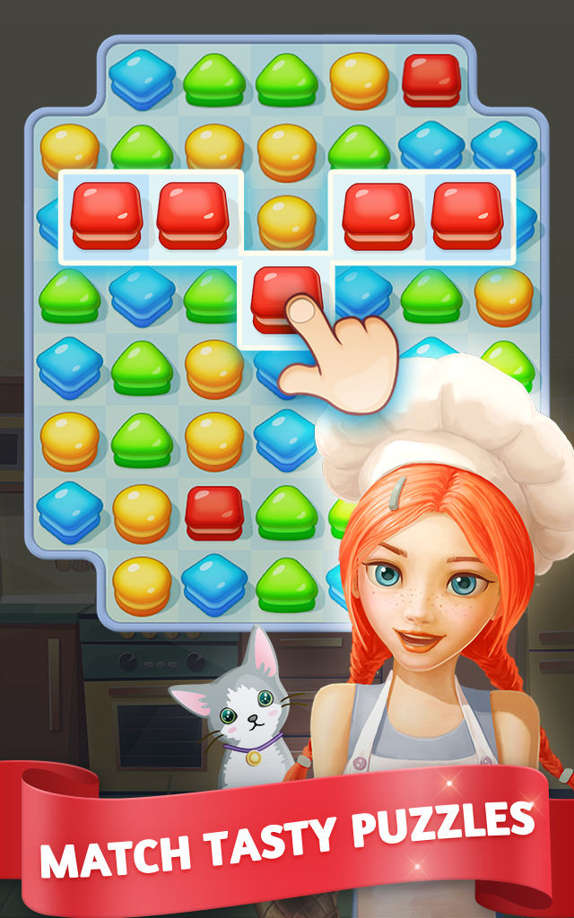 Cake Cooking POP : Match3 ภาพหน้าจอเกม