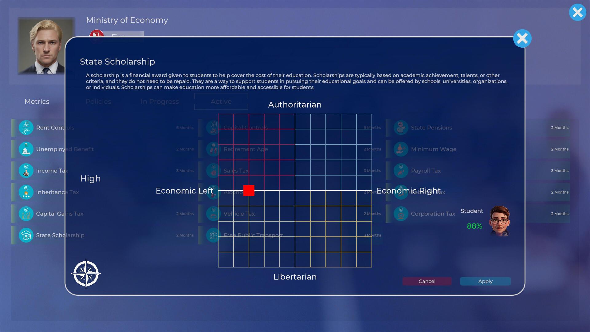 Economia: Millennium screenshot game