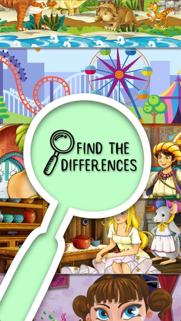 Screenshot of Spot the differences for kids