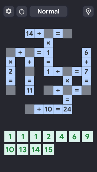 Crossmath Games - Math Puzzle 게임 스크린샷