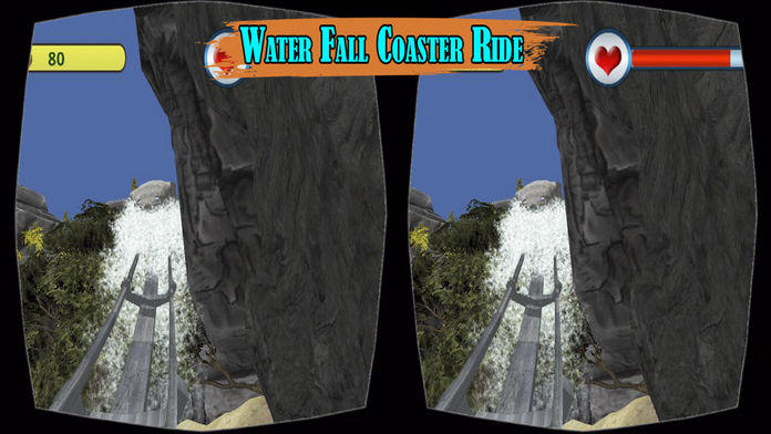 VR roller coaster ride: temple mountain run Game Screenshot