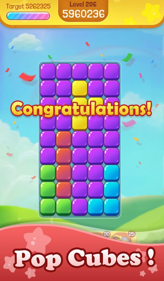 Pop Cubes screenshot game